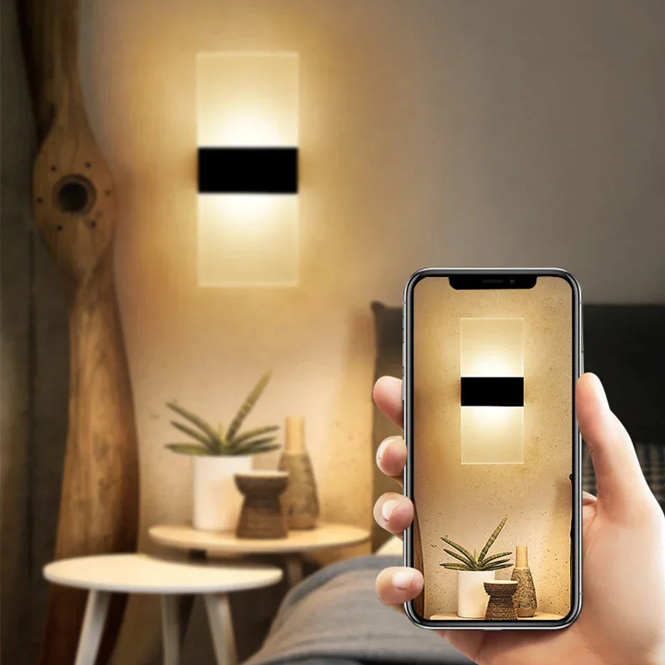 Monzzi Bedroom Touch Sensor Wall LED Sconce with USB Port