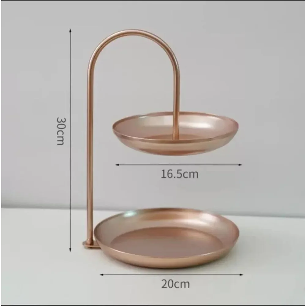 Minimalist Iron Tray for Elegant Decoration and Organization of Monzzi Table