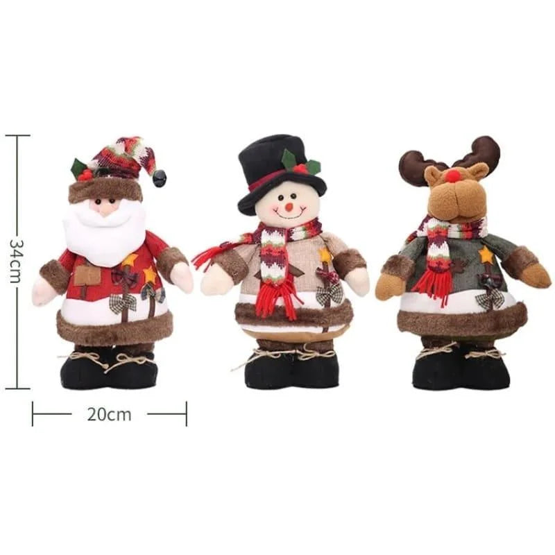 Monzzi Festive Plush Christmas Dolls for Holiday Decor