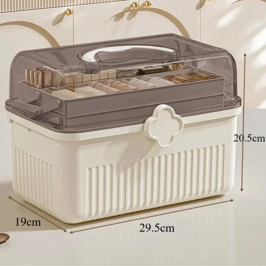 Monzzi Triple-Tier Cosmetic Organizer Box