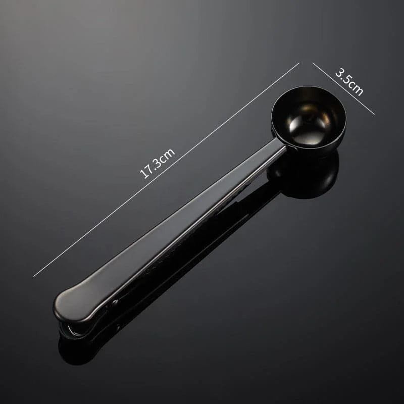 Versatile Stainless Steel Coffee Spoon with Monzzi Packaging Clip