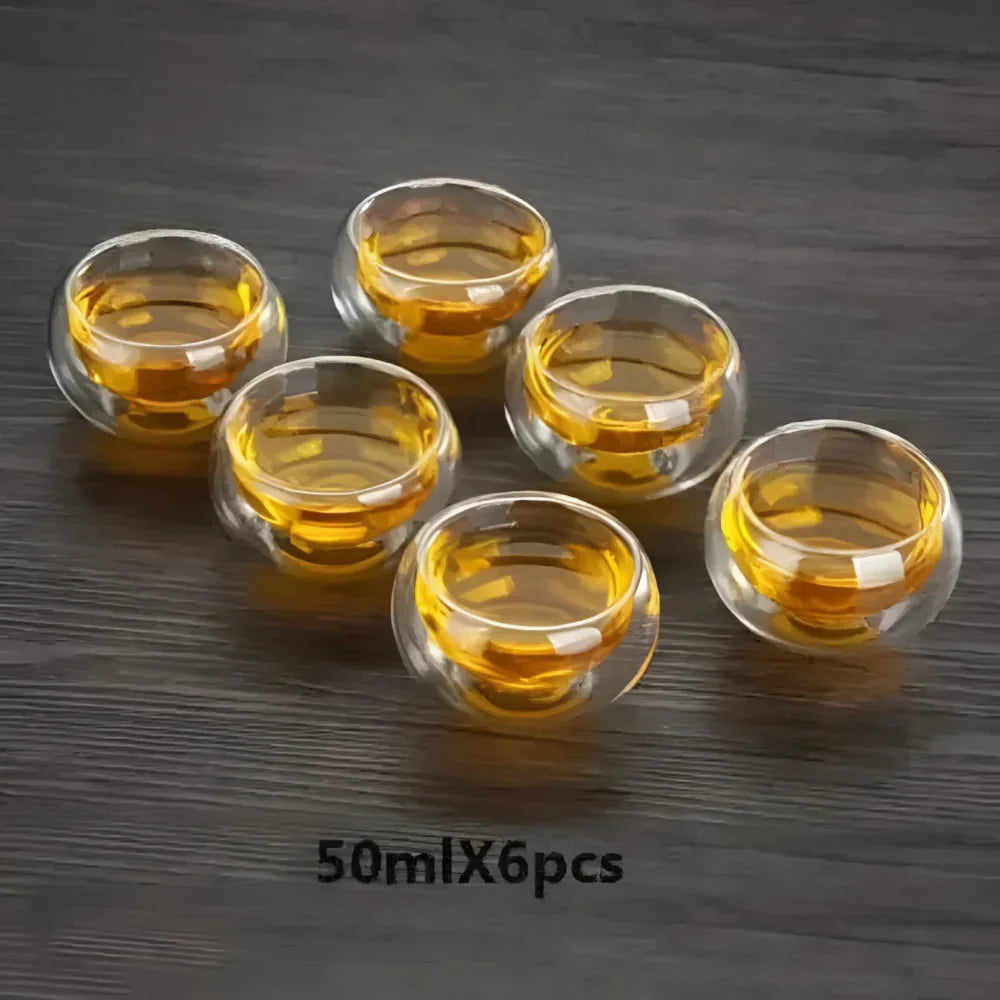Kung Fu Tea Ceremony Glass Cup Set - Monzzi