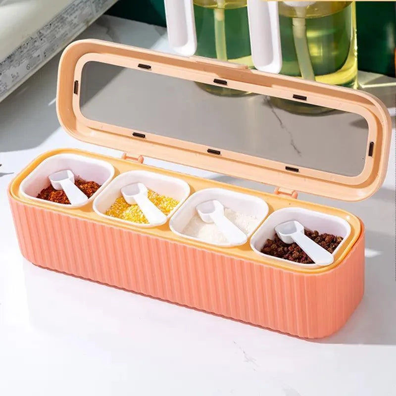 Kitchen Spice Organizer Set with Box and Bottles