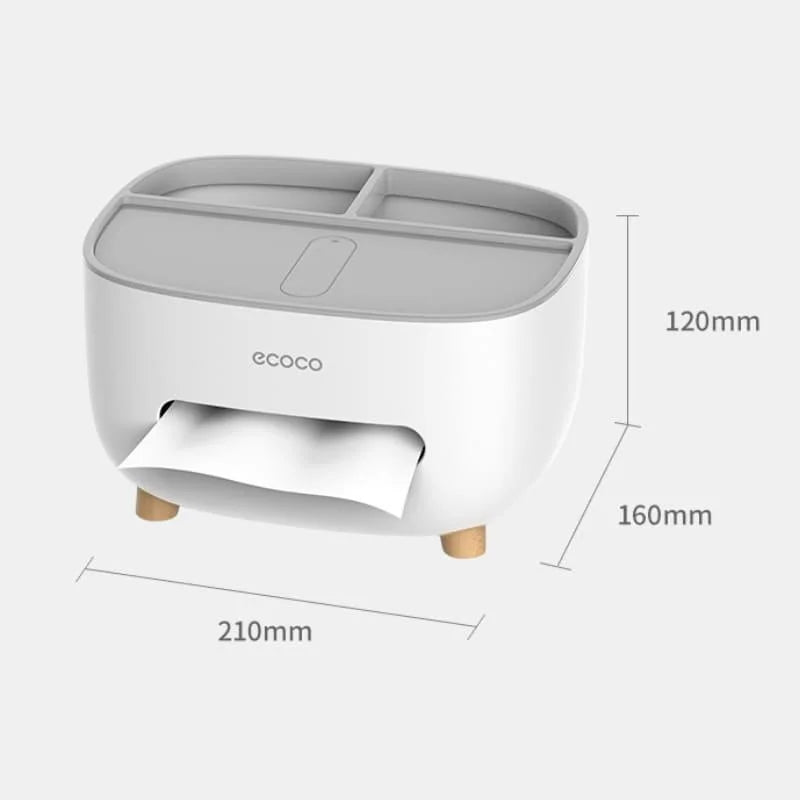 Monzzi Bathroom Tissue and Paper Dispenser with Versatile Compartment