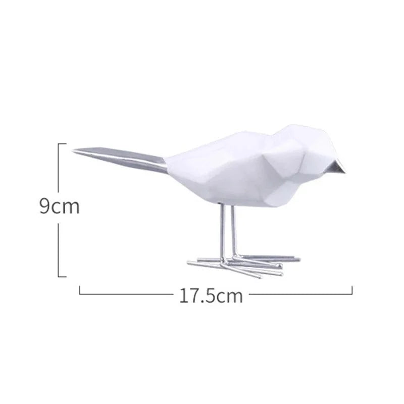 Monzzi Resin Geometric Bird Decorative Sculpture