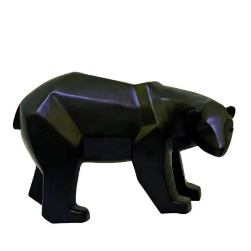 Monzzi Resin Geometric Polar Bear Decorative Sculpture