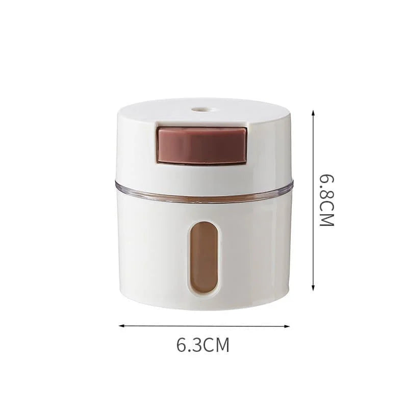 Monzzi Dispenser 6-Piece Magnetic Wall Spice Rack Set