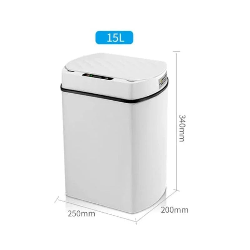 Monzzi 15L Smart Trash Can with Automatic Sensor for Kitchen and Bathroom