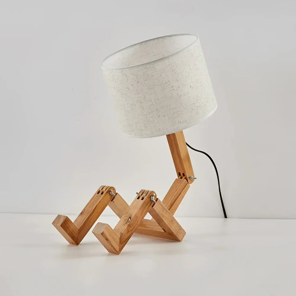 Stylish Contemporary Wooden Table Lamp for Study or Reading