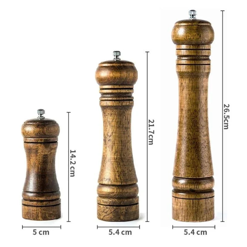 Monzzi Wood Manual Pepper and Spice Grinder