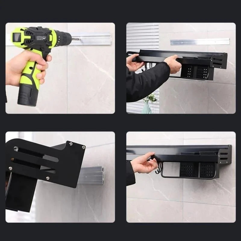 Monzzi Stainless Steel Multifunctional Kitchen Shelf