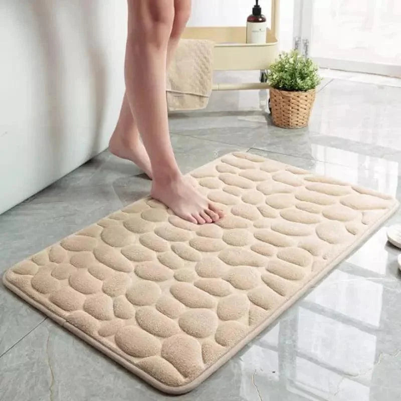Monzzi Non-Slip Absorbent Cotton Bath Mat