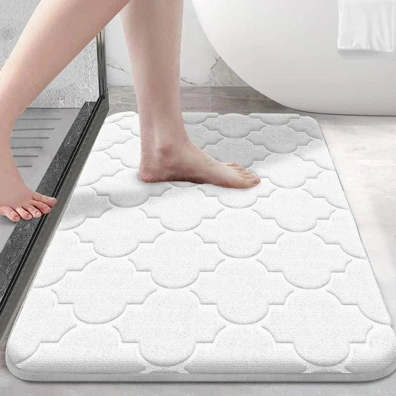 Monzzi Coral Velvet Non-Slip Absorbent Bath Mat