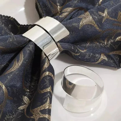 Set of 6 Golden Spiral Metal Napkin Rings by Monzzi