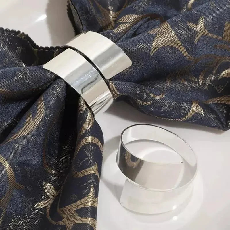 Set of 6 Monzzi Golden Spiral Metal Napkin Rings