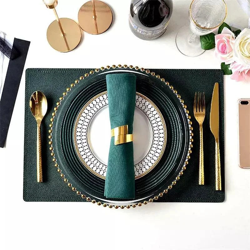 Set of 6 Monzzi Golden Spiral Metal Napkin Rings