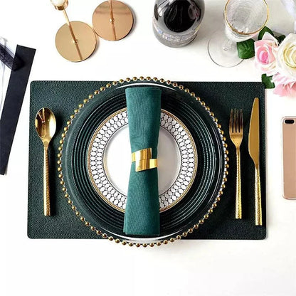 Set of 6 Monzzi Golden Spiral Metal Napkin Rings