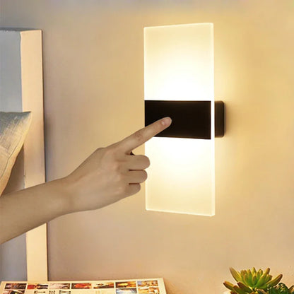 Monzzi Bedroom Touch Sensor LED Wall Sconce with USB Port