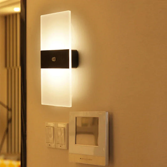Monzzi Bedroom Touch Sensor LED Wall Sconce with USB Port