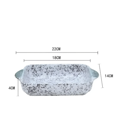 Monzzi Japanese Ceramic Baking Dish for Oven, Table, and Serving