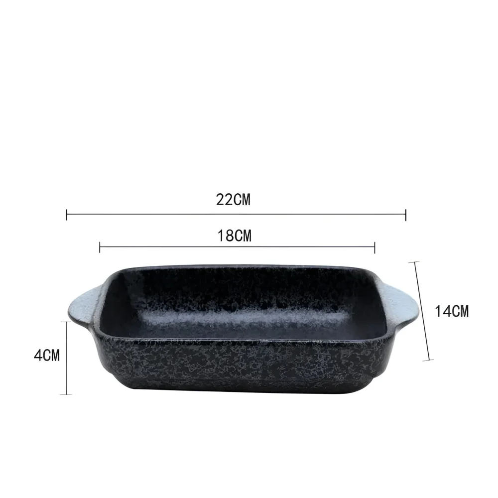 Monzzi Japanese Ceramic Baking Dish for Oven, Table, and Serving