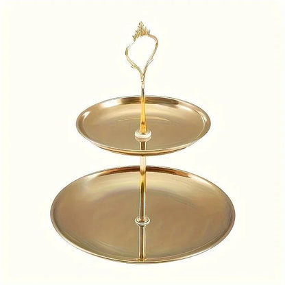 Monzzi 3-Tier Stainless Steel Serving and Decorative Tray