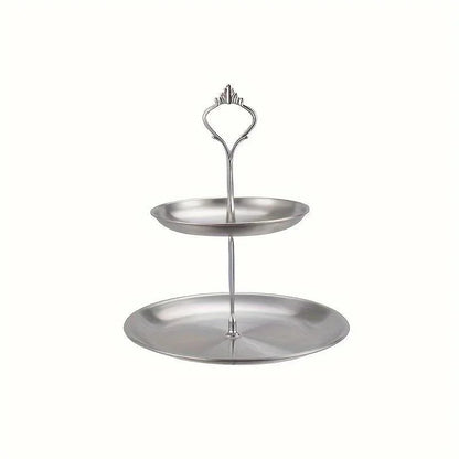Monzzi 3-Tier Stainless Steel Serving and Decorative Tray