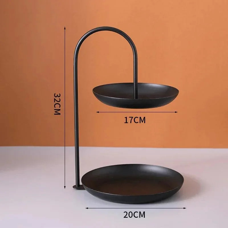 Minimalist Iron Tray for Elegant Decoration and Organization of Monzzi Table