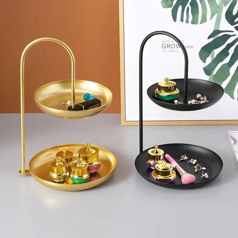 Minimalist Iron Tray for Elegant Decoration and Organization of Monzzi Table