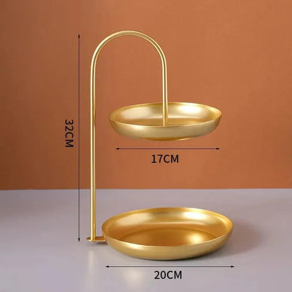 Minimalist Iron Tray for Elegant Decoration and Organization of Monzzi Table