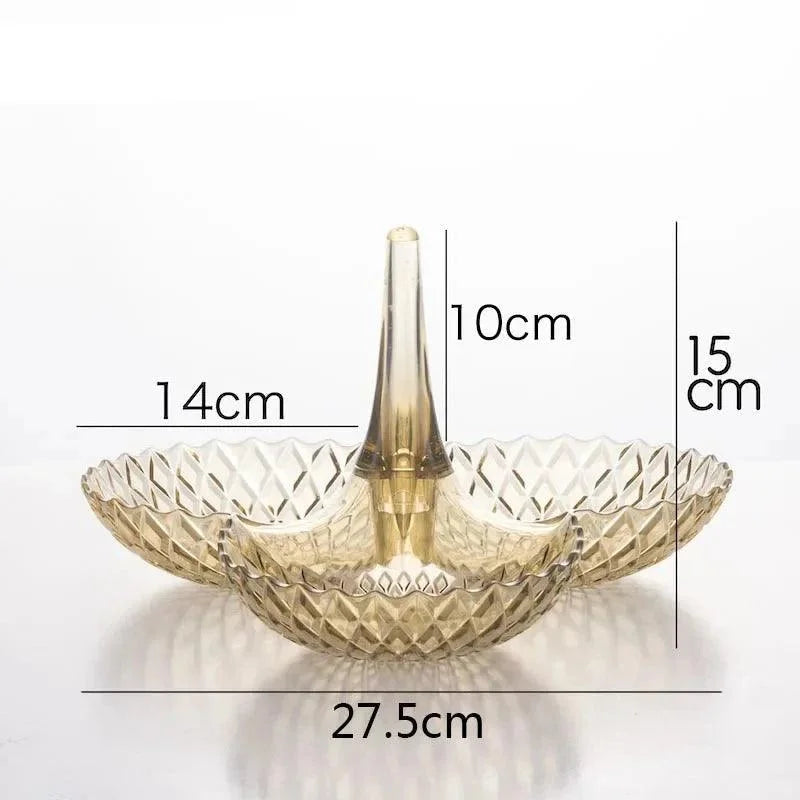 Elegant Multi-Functional Fruit Tray in European Design