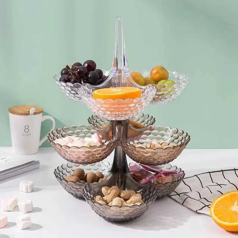 Versatile European-Inspired Fruit Tray with Creative Design