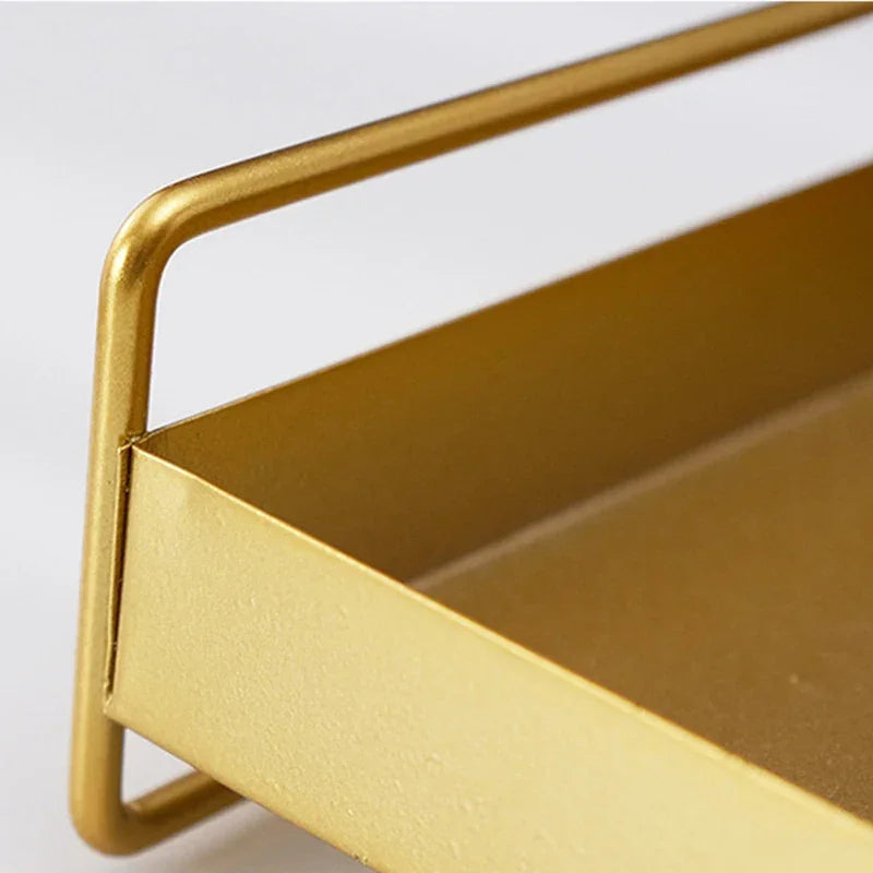 Versatile Metal Tray with Lid for Snacks, Jewelry, and Home Decor