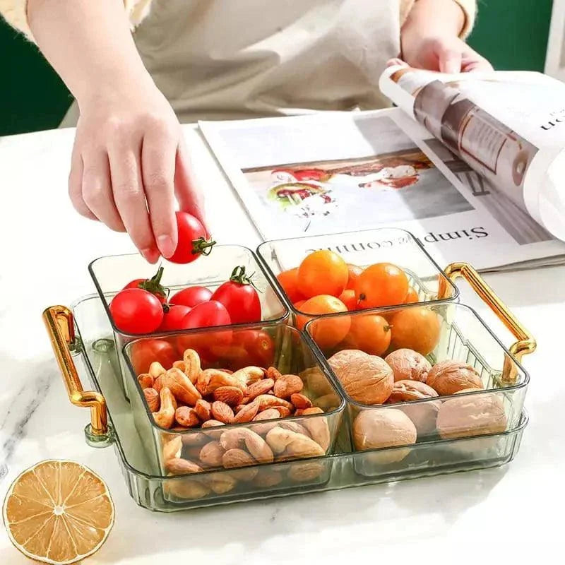 Versatile Snack Tray with Monzzi Organizer Containers