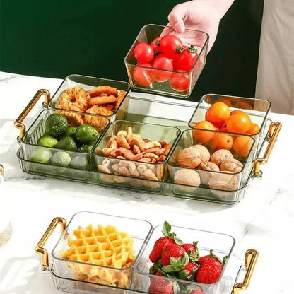 Versatile Snack Tray with Monzzi Storage Pots