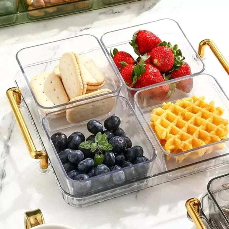 Versatile Snack Tray with Monzzi Storage Pots