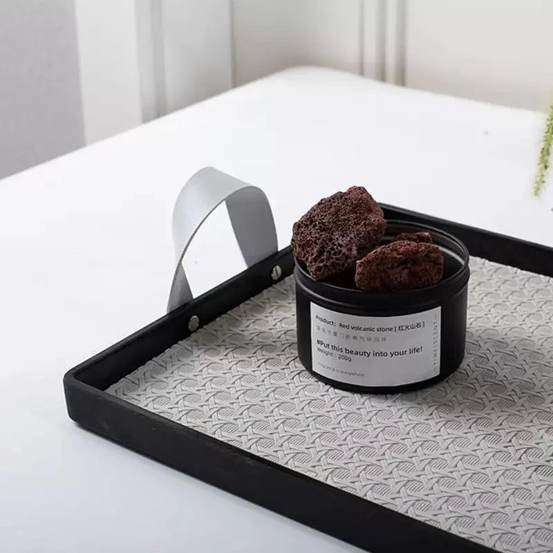 Stylish Rectangular Tray with Handle for Bathroom and Living Room Decor