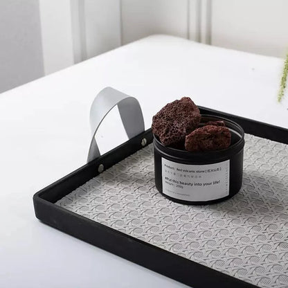 Stylish Rectangular Tray with Handle for Bathroom and Living Room Decor