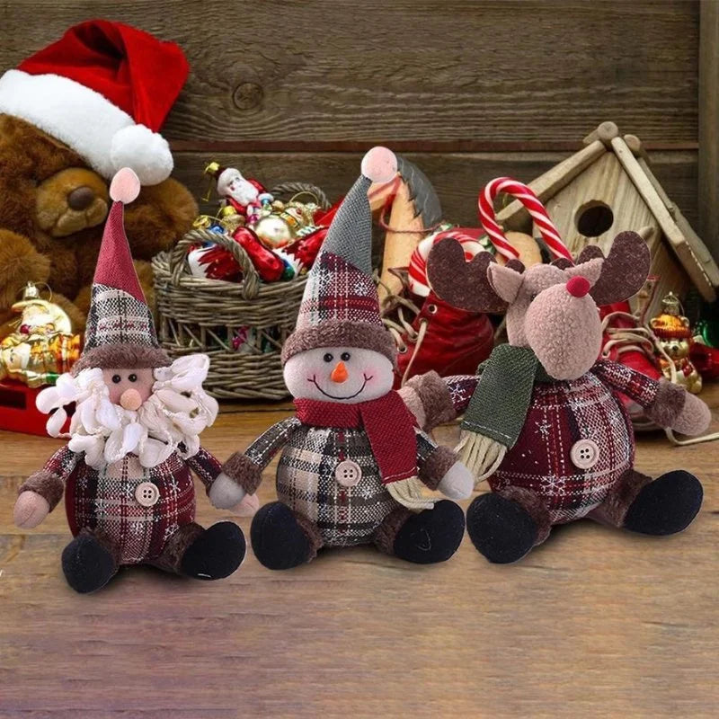 Festive Plush Toy for Holiday Parties and Home Decor