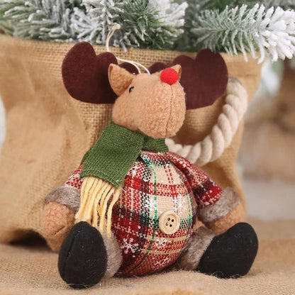 Festive Plush Toy for Holiday Parties and Home Decor