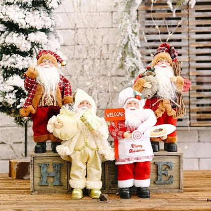 30cm Santa Claus Doll for Festive Christmas Decor - Monzzi