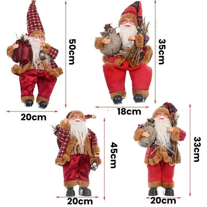 30cm Santa Claus Doll for Festive Christmas Decor - Monzzi