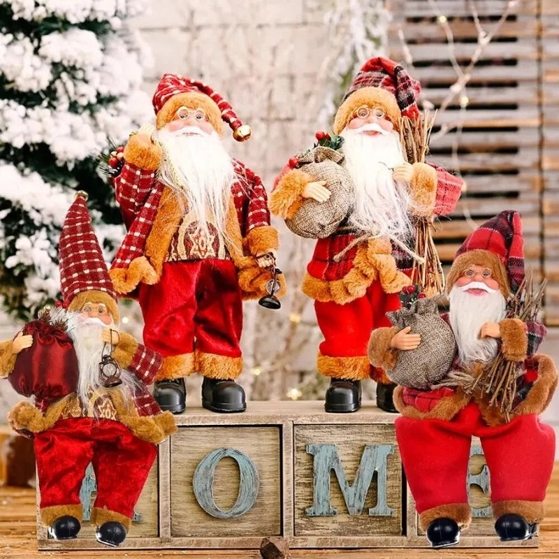 30cm Santa Claus Doll for Festive Christmas Decor - Monzzi