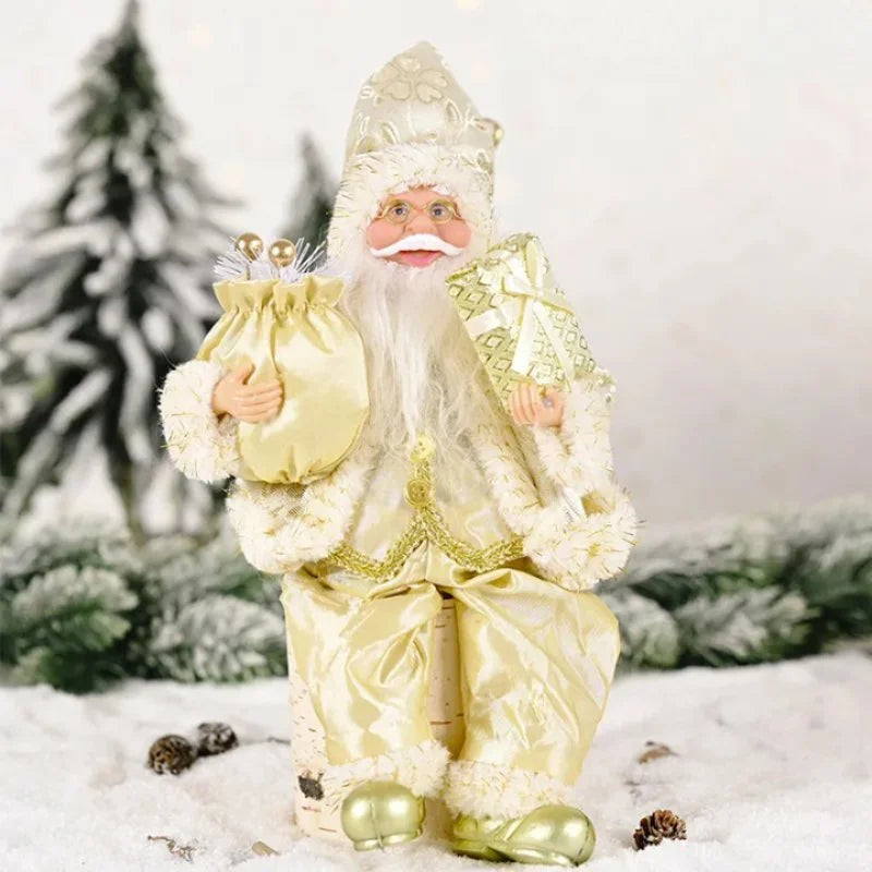30cm Santa Claus Doll for Festive Christmas Decor - Monzzi