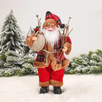 30cm Santa Claus Doll for Festive Christmas Decor - Monzzi