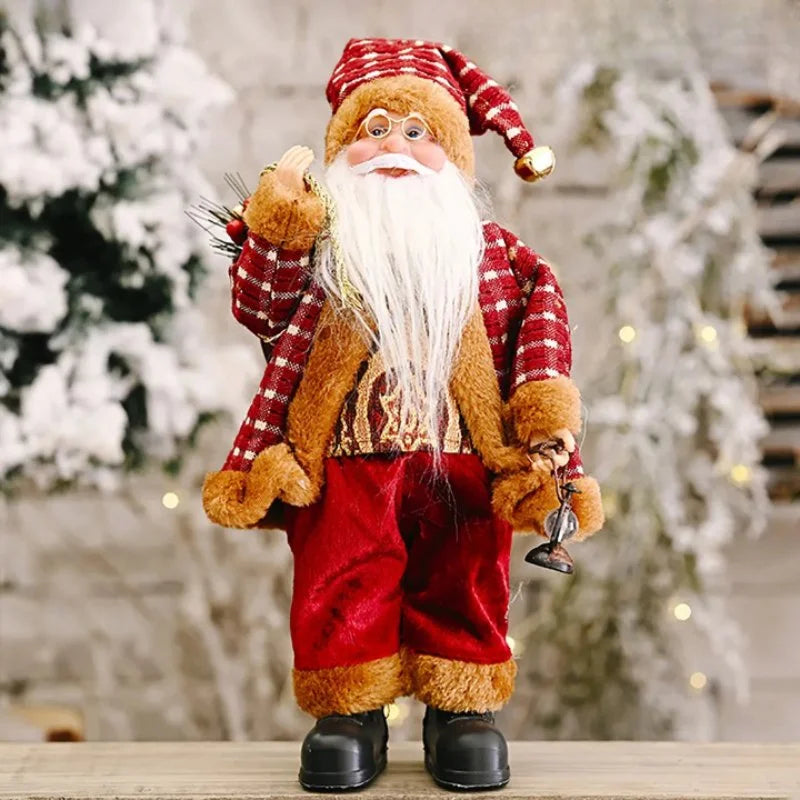 30cm Santa Claus Doll for Festive Christmas Decor - Monzzi