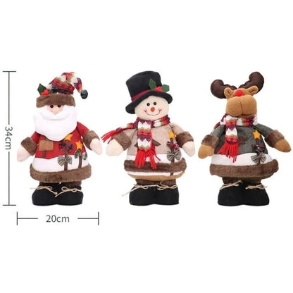 Monzzi Festive Plush Christmas Dolls for Holiday Decor