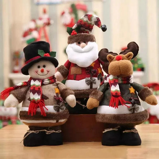 Monzzi Festive Plush Christmas Dolls for Holiday Decor