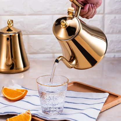 High-Quality Stainless Steel Teapot with Detachable Infuser for Tea and Coffee