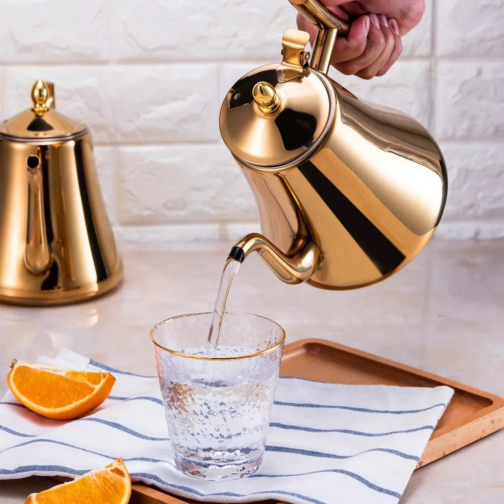 High-Quality Stainless Steel Teapot with Removable Infuser for Tea and Coffee